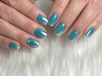 ワンカラー シルバーラメグラ