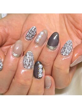 ソラール(SOLAR)/冬の大人ツイードネイル♪