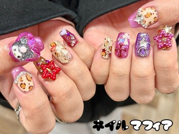 ネイルマフィア 原宿(NAIL MAFIA)/ミラーネイル/原宿ネイル/Y2K