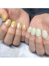 ティーネイルアンドアイラッシュ(tty)/春×オーロラネイル