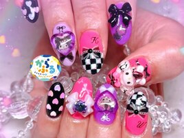 お客様オーダー春痛ネイル