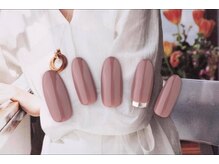 エムスラッシュアヴェダ 自由が丘(M.SLASH AVEDA)/ピンクブラウンネイル