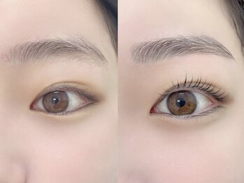 ミーナ 大財店(mina)/アイブロウWAX＋まつ毛パーマ上