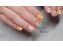 シアン(Cyan)/持ち込みデザインS,Mコース