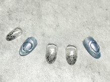 ジュリネイル(JULIE NAIL)/ぷっくり梅雨ネイル