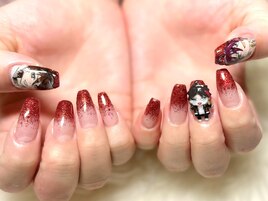 ☆にじさんじ・三枝明那ネイル☆