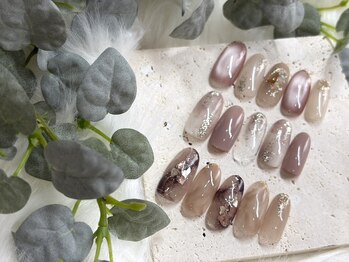 Nail salon JEWEL【ジュエル】の写真/初めての方にも◎ニュアンス系～上品シンプルまで。ライフスタイルに合わせて選べる定額デザインが豊富！