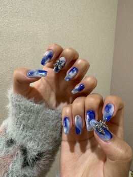 ナネア カラー(nanea color)/ブルーマーブルリボン11500円