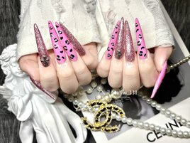 アニマル柄×ピンク