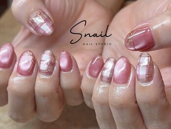 エスネイル(Snail)の写真/毎月変わる定額nailが人気♪シンプルからボリュームまでトレンド感あるデザインをご用意【定額nail¥6500~】