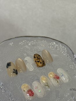ナル 神立店(nalu)の写真/色変更OKの季節限定定額プランで指先彩る！センスのいい選べるデザインが魅力のサロン