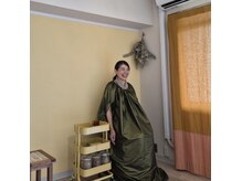 ウオ(Uo.)の雰囲気（よもぎの蒸気に包まれ全身が巡っていく。不要なもののデトックス）
