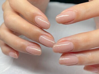 ラメグラデーション＊自爪育成