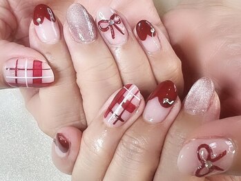 エーネイル(A nail)の写真/華やか&持ちが良い！１ランク上の指先♪スカルプ(ワンカラー/ラメグラ/カラグラ)￥8800、付け放題￥11000♪