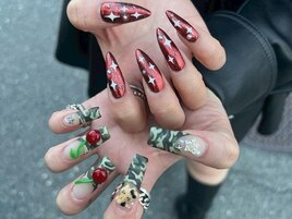 海外迷彩アートネイル