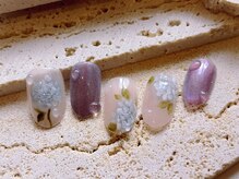 ネイルサロン リン(Lin)/紫陽花ネイル