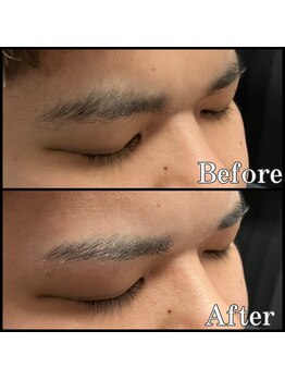 眉毛男子 新宿店/お客様の施術例