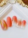 グラデーションネイル　￥9000