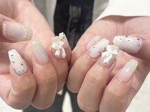 コム 草加マルイ店(com by neolive)/パラジェル＊花柄ネイル担当尾張