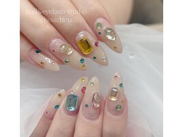 ジュエリーネイル宝石ネイル