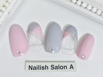 ネイリッシュサロン エー(Nailish Salon A)/2017秋冬チェックネイル