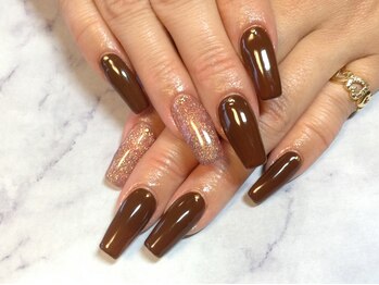 ラウト デコレーションアンドネイルサロン(Lauto Decoration&Nail Salon)/ブラウンスカルプネイル