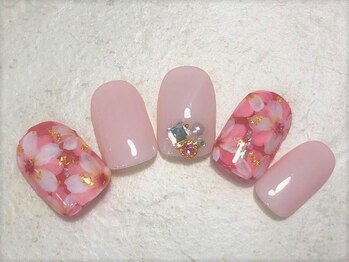 コーラルワン(CORAL ONE)/花柄ネイル