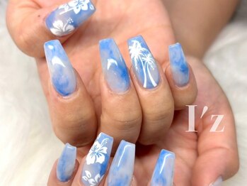 ネイルサロン イズ(nail salon I'z)の写真/【長さ出し×自爪！長さがバラバラでも大丈夫♪】実力派スタッフがいるI'zだからできる技術で美しい指先に!