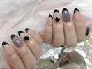 【Ayaka】黒フレンチデザイン