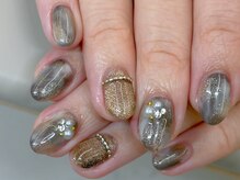 フォフォネイル 自由が丘(Fofo nail)/【ブラウン冬の大人ニュアンス】