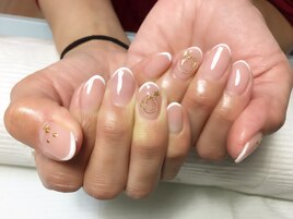 細フレンチでオトナnail☆