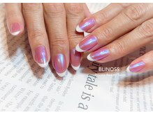 ブリノス(BLINOSS)/ピンクオーロラ×白フレンチ