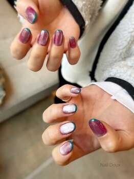 ネイル ドゥ 岡山駅前店(Nail Doux)/フレンチマグネットネイル