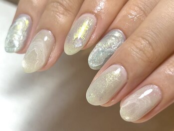 ラクネイル 浦和店(raku nail)/ミントグリーンニュアンス