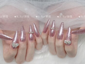 エムプラスネイル 新宿(M+Nail)/長さ出し★ワンカラー