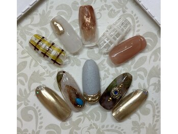 ティーエヌ 本厚木店/秋ネイル☆7500円【8250円税込】