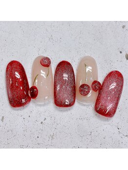 ネイルアンドまつげ リュフェール 五反田(Nail Lufaire)/さくらんぼネイル