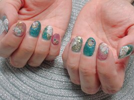 サマーフラワーネイル☆