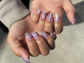 ニュアンス/ぷっくりネイル