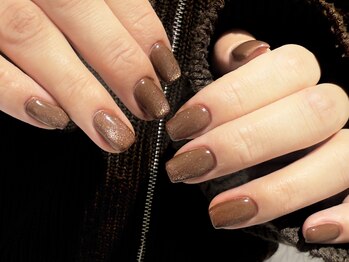 シェルネイル(SHELL NAIL)/ブラウン/マグ/staff:yamada