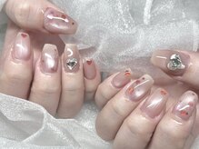 モカ 心斎橋(moca by Lee)/ハートホロネイル