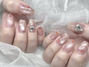 ハートホロネイル