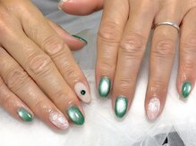 ユニネイル 池袋(Uni Nail)/エメラルドレースネイル♪