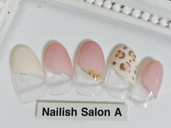 ネイリッシュサロン エー(Nailish Salon A)/2017秋冬レオパードネイル