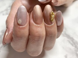 アンティークゴールドネイル