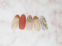 ティーエヌ 名古屋矢場町店/トレンドネイル￥5980