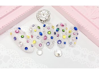 ヒロネイル(Hiro Nail)/カラフルキラッキラッデザイン