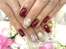 ディーネイル 四条烏丸(D-nail)/【山田】秋☆ボルドーネイル