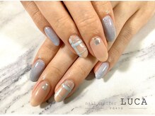 ネイルアトリエルカ(nail atelier LUCA)/R-109 夏っぽチェックネイル