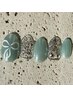 ☆ March nail☆mint green　¥7000